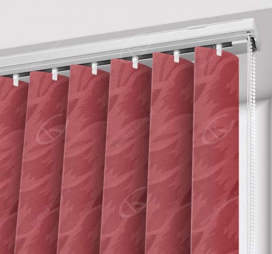 Вертикальные тканевые жалюзи цвет Сандра красный по цене от 1344 руб -  купить в компании «Системы комфорта»