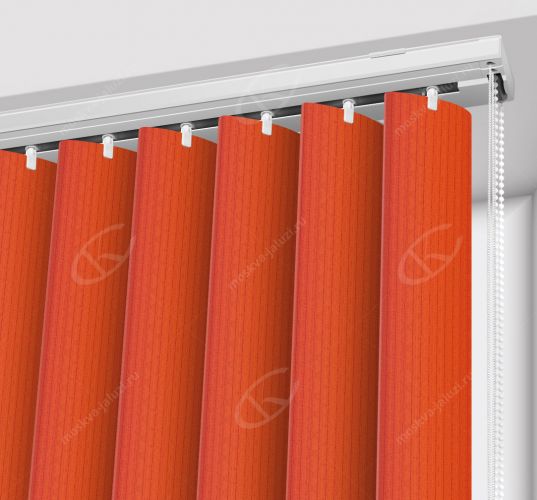Вертикальные тканевые жалюзи цвет Лайн красный по цене от 1068 руб - купить  в компании «Системы комфорта»