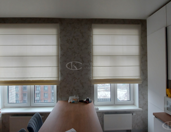 Портфолио работ Римские шторы