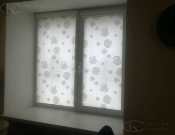 Портфолио Рулонные шторы на пластиковые окна