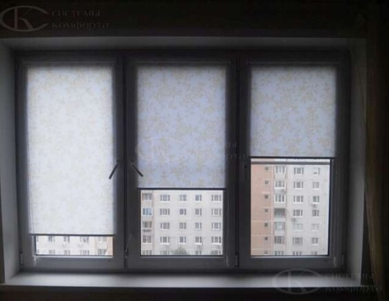 Портфолио Рулонные шторы на пластиковые окна